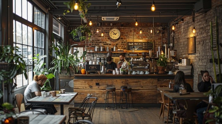 inside of coffee shop
